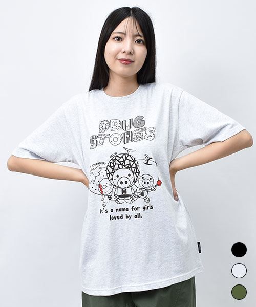 【Tシャツ】 フルーツ キャラクターズ プリントT
