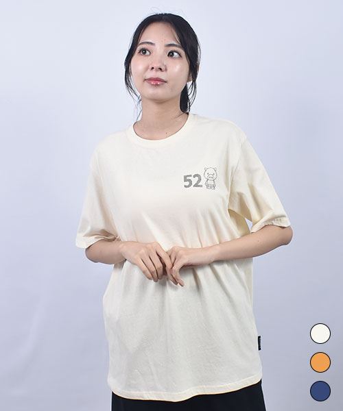 drug store's 20/-OE天竺 バック52プリント 定番セットインT