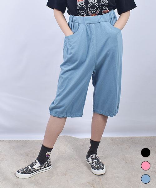 drug store's 20/-OE天竺 ブタプリントカットハーフ パンツ