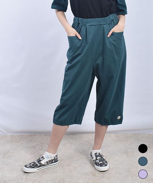 drug store's 32/-天竺 ブタフェルト ワッペン カットハーフ パンツ