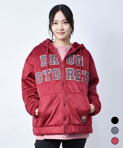 フリース ロゴパーカー ブルゾン