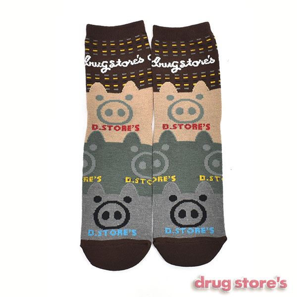 drug store's 【クルーソックス】 2Pセット買いでお得☆オリジナルソックス