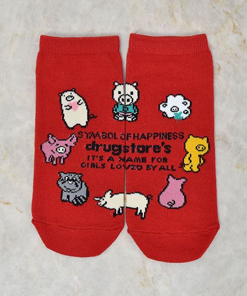 drug store's 【アンクルソックス】 3Pセット買いでお得☆オリジナルソックス