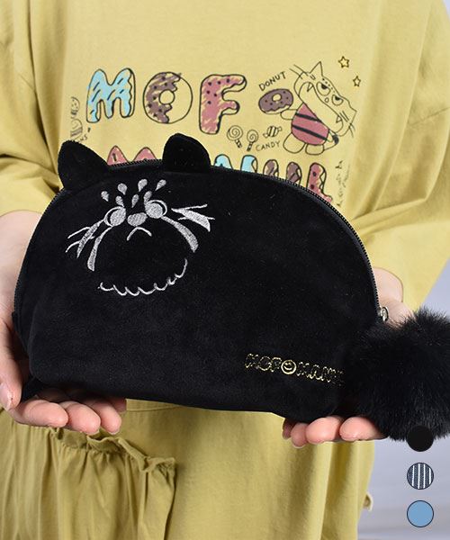 mof manul しっぽつき ネコ ぬいぐるみポーチ