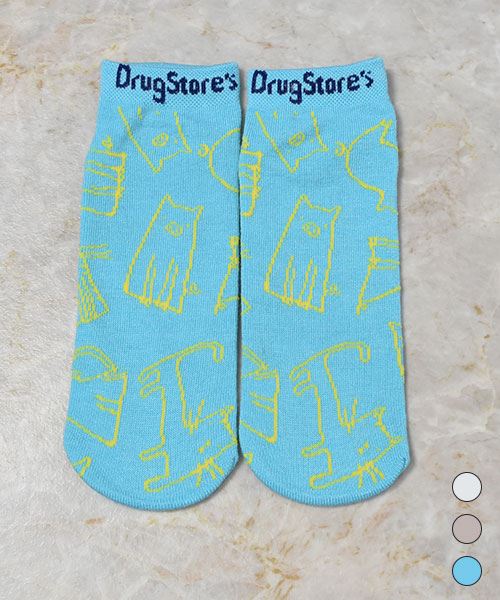 drug store's 【アンクルソックス】 3Pセット買いでお得☆オリジナルソックス