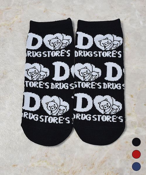 drug store's 【アンクルソックス】 3Pセット買いでお得☆オリジナルソックス