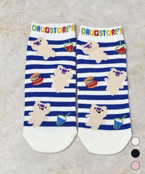 drug store's 【アンクルソックス】 3Pセット買いでお得☆オリジナルソックス