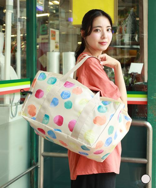 drug store's 水玉柄プリントレジカゴ エコバッグ