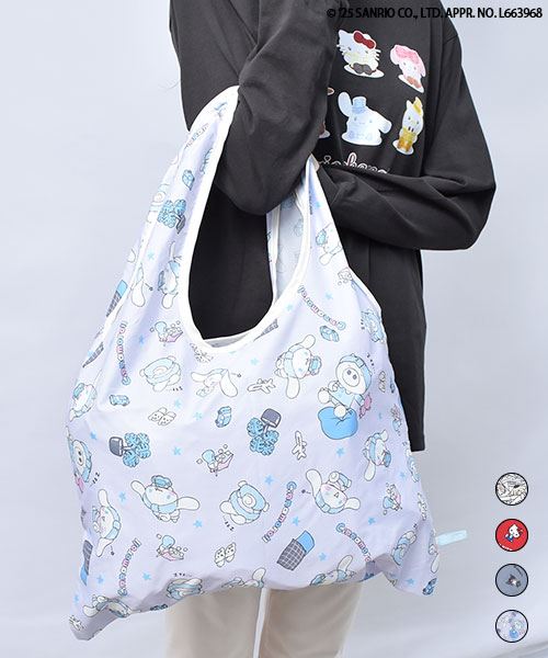 【シナモロール × スタンディ】 折りたたみ エコバッグ