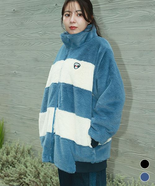 D.S.CLUB 中綿 切替 ボア ブルゾン