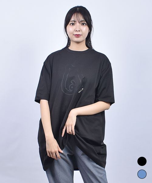 D.S.CLUB ブタラバープリント コクーンシルエット Tシャツ