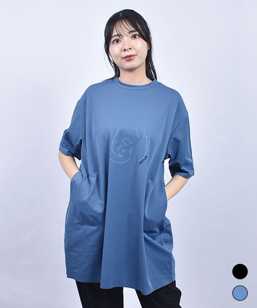 D.S.CLUB ブタラバープリント コクーンシルエット Tシャツ