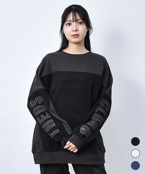 【スウェット トレーナー】 フリース ドッキング ロゴ トレーナー
