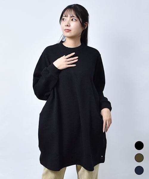 【チュニック】 ニットソー オーバー チュニック