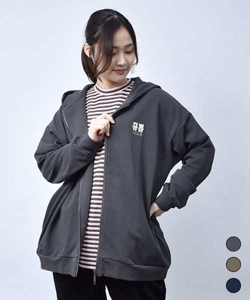 【パーカー】 バックプリント パーカー