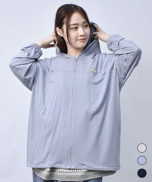 【パーカー】 シンプル ライトパーカー