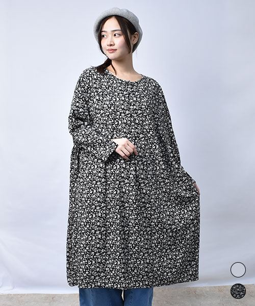 【ワンピース】 ふんわりギャザー ワンピース